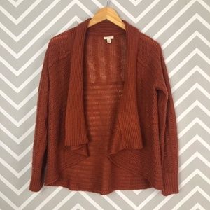 Kohl’s Sonoma Burnt Orange Cardigan Size Medium M